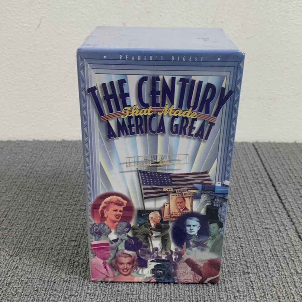 The Century that Made America Great VHS 3 Tape Box Set Readers Digest New Sealed